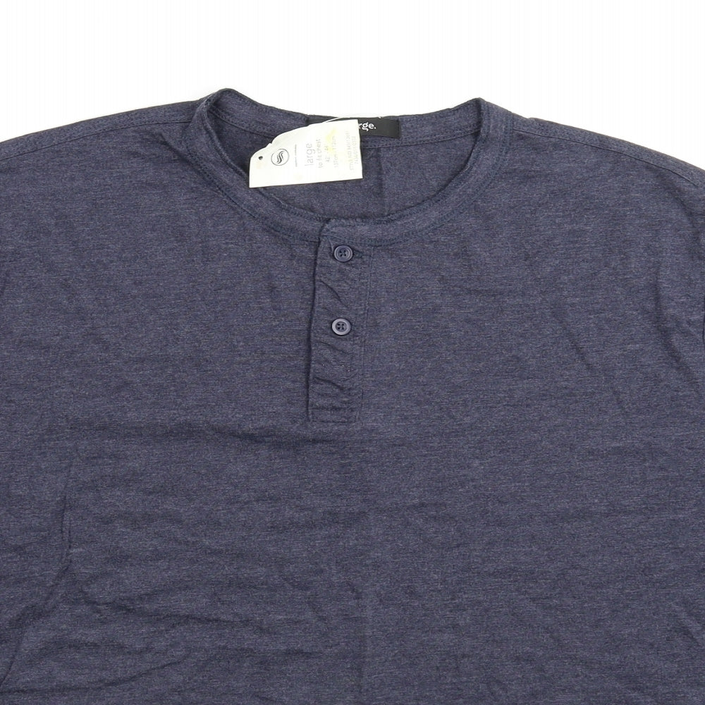 George Mens Blue    T-Shirt Size L