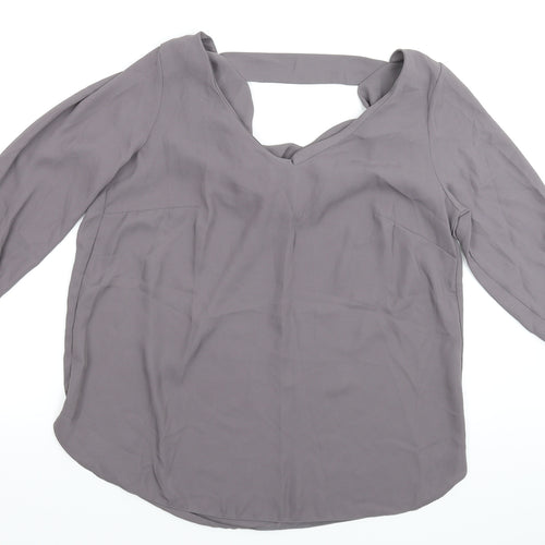 George Womens Grey   Basic Blouse Size 10