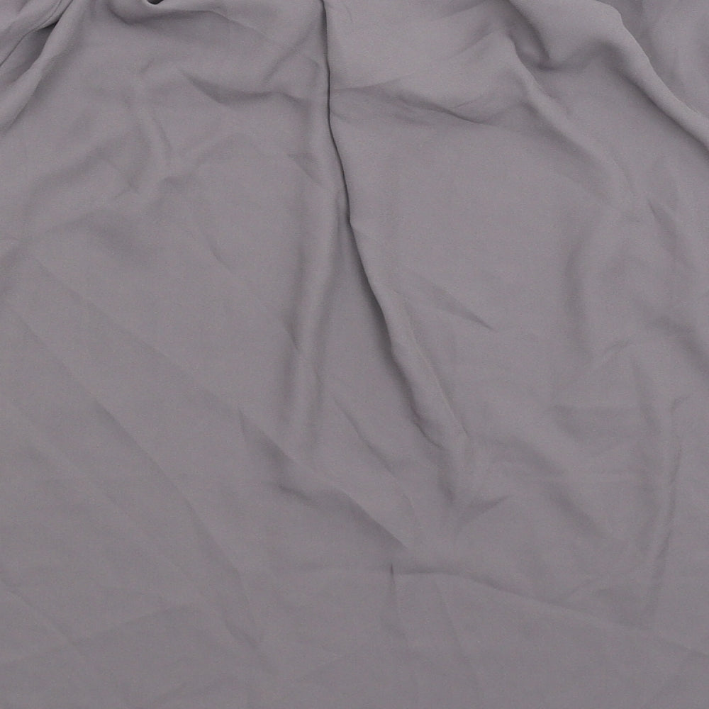 George Womens Grey   Basic Blouse Size 10