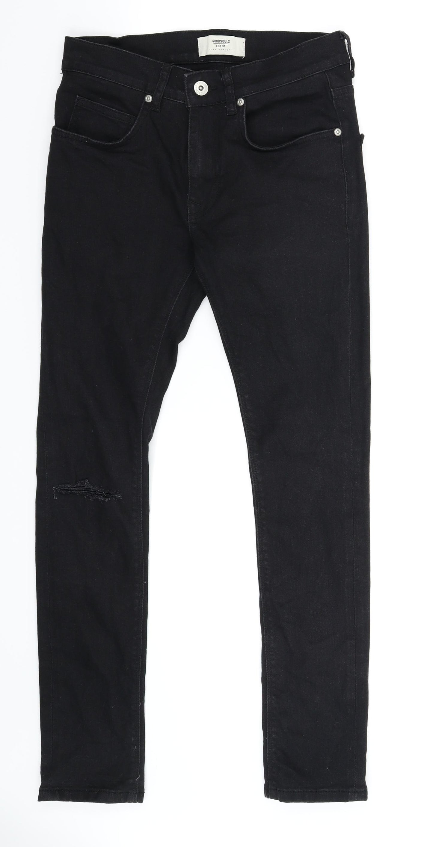 Goodsouls Womens Black  Denim Skinny Jeans Size 28 in L28 in