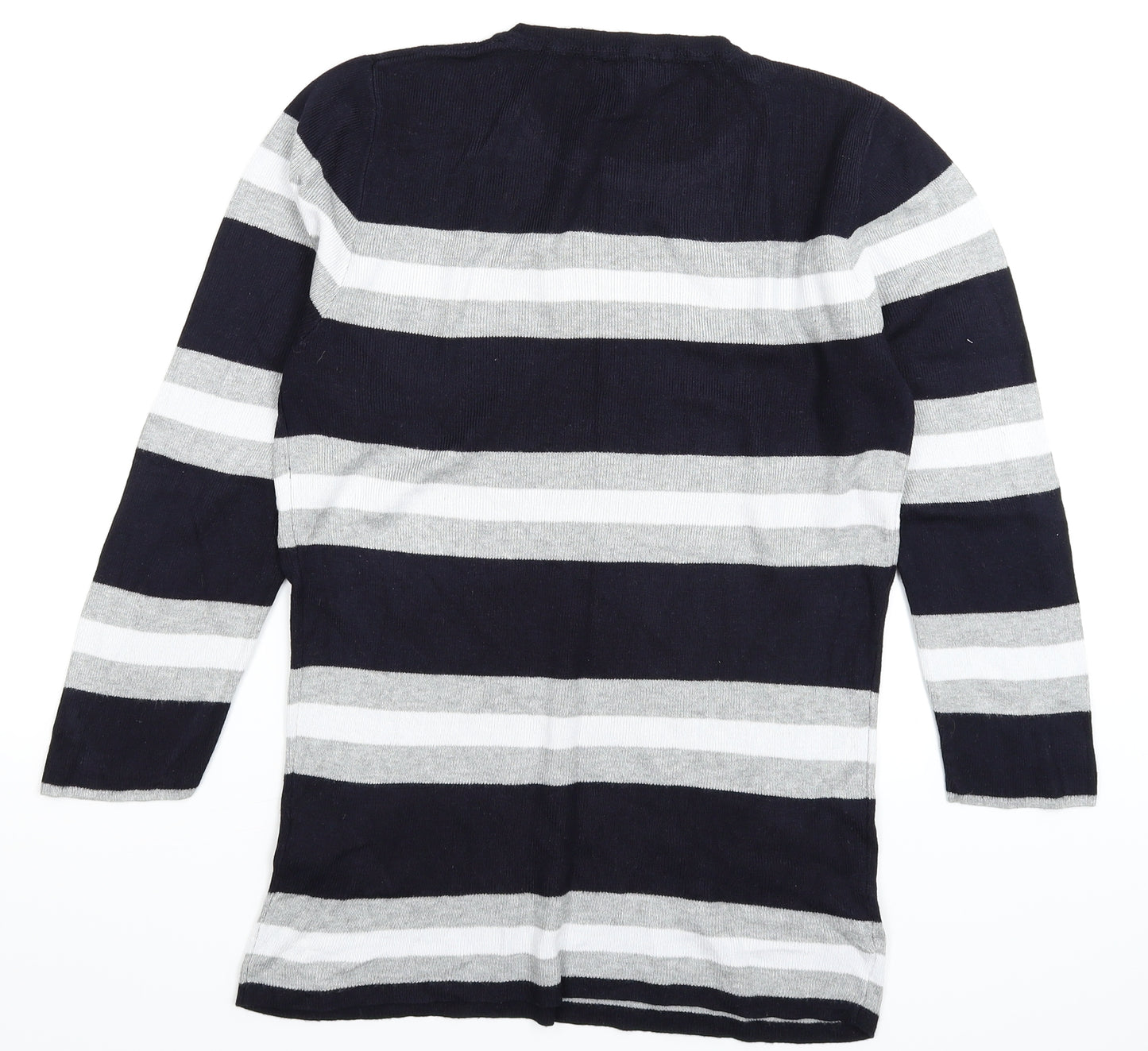 Red Herring Womens Multicoloured Striped Knit Pullover Jumper Size 14