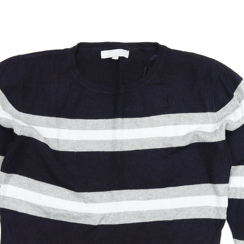 Red Herring Womens Multicoloured Striped Knit Pullover Jumper Size 14
