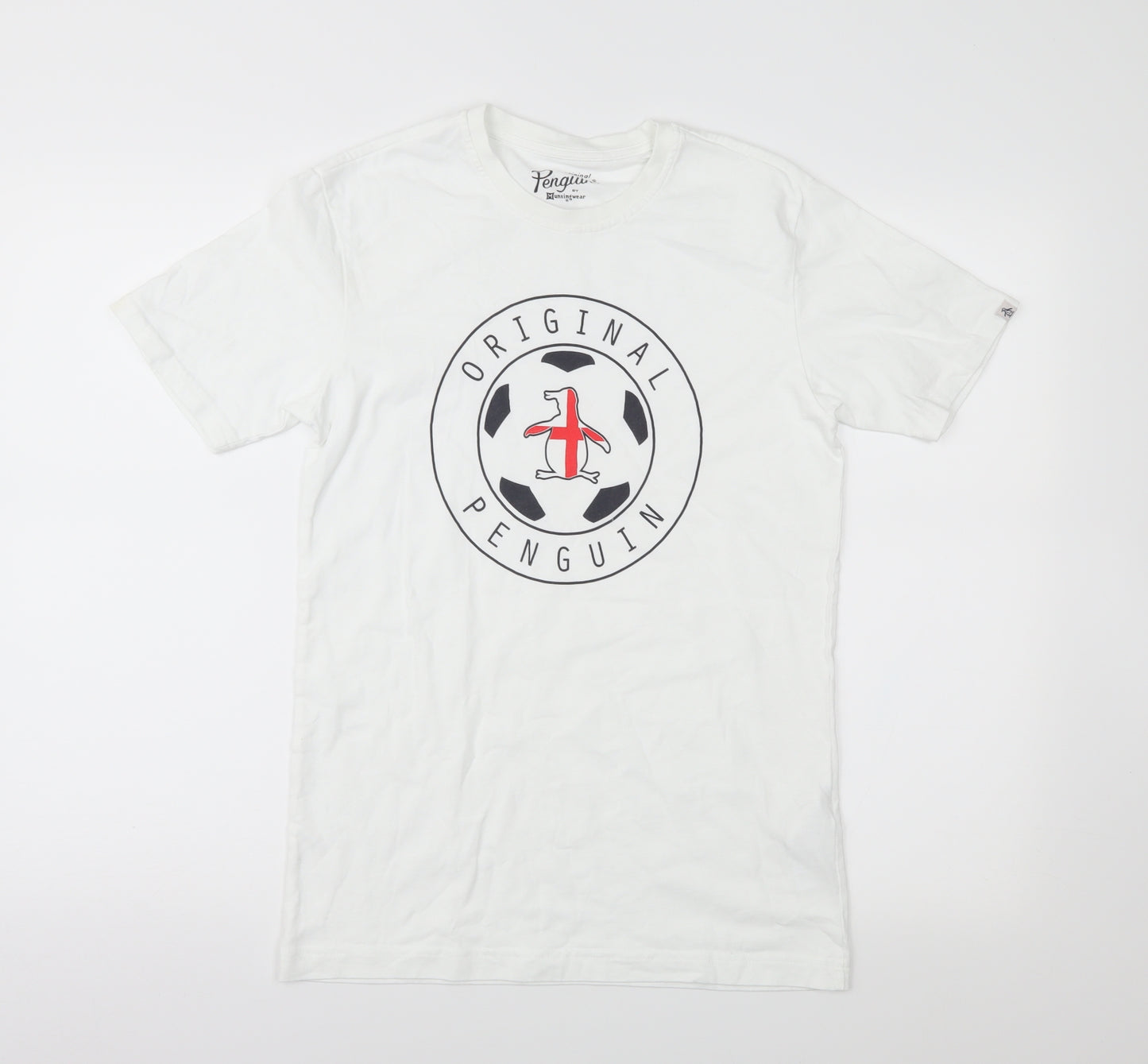 Original Penguin Mens White  Jersey  T-Shirt Size S
