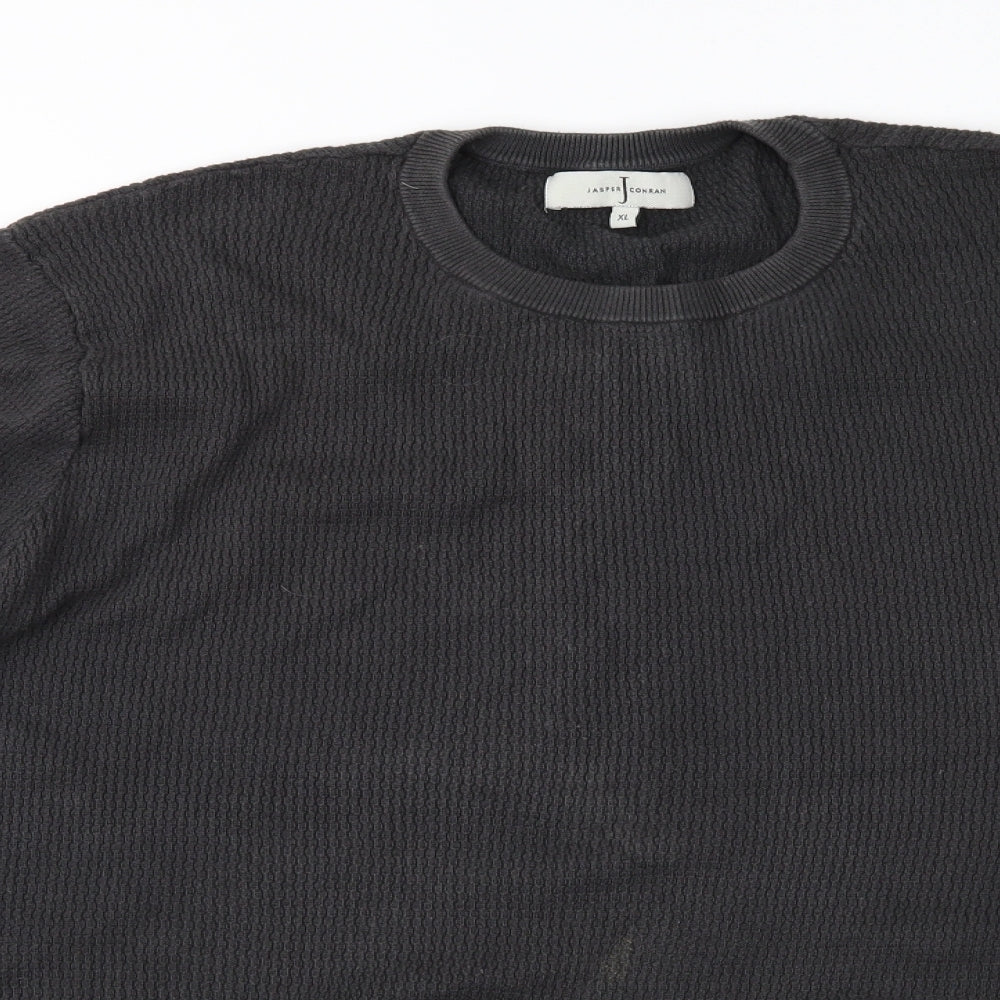 Jasper Conran Mens Grey  Knit Pullover Jumper Size XL
