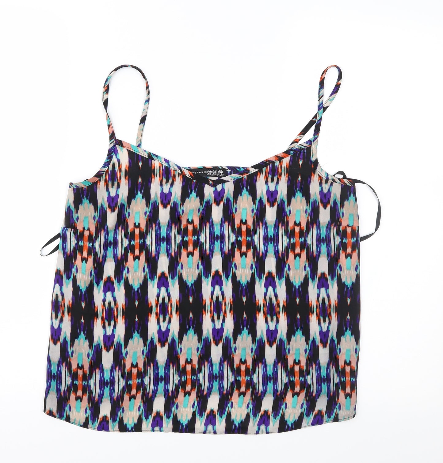 Atmosphere Womens Multicoloured Geometric  Camisole Blouse Size 10