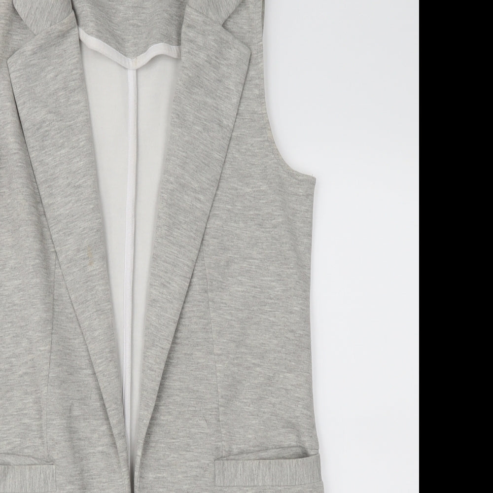 Papaya Womens Grey   Gilet Waistcoat Size S