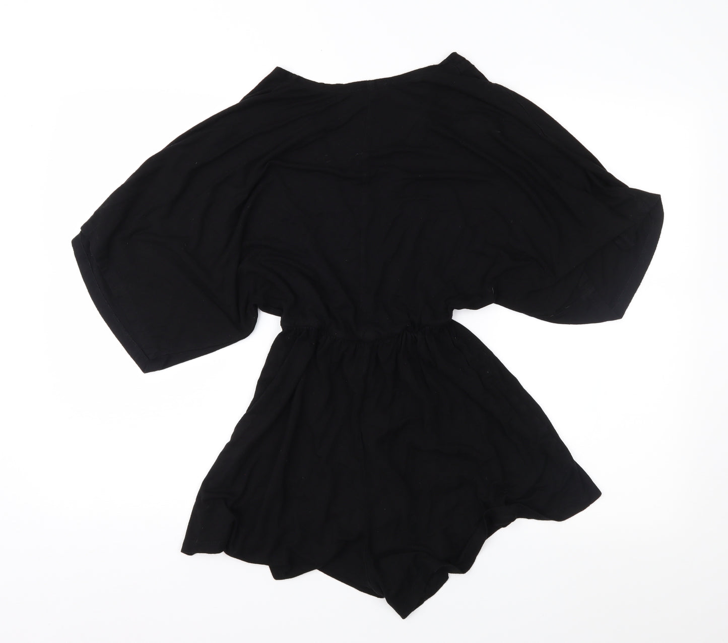 Topshop Womens Black  Jersey Playsuit One-Piece Size 6