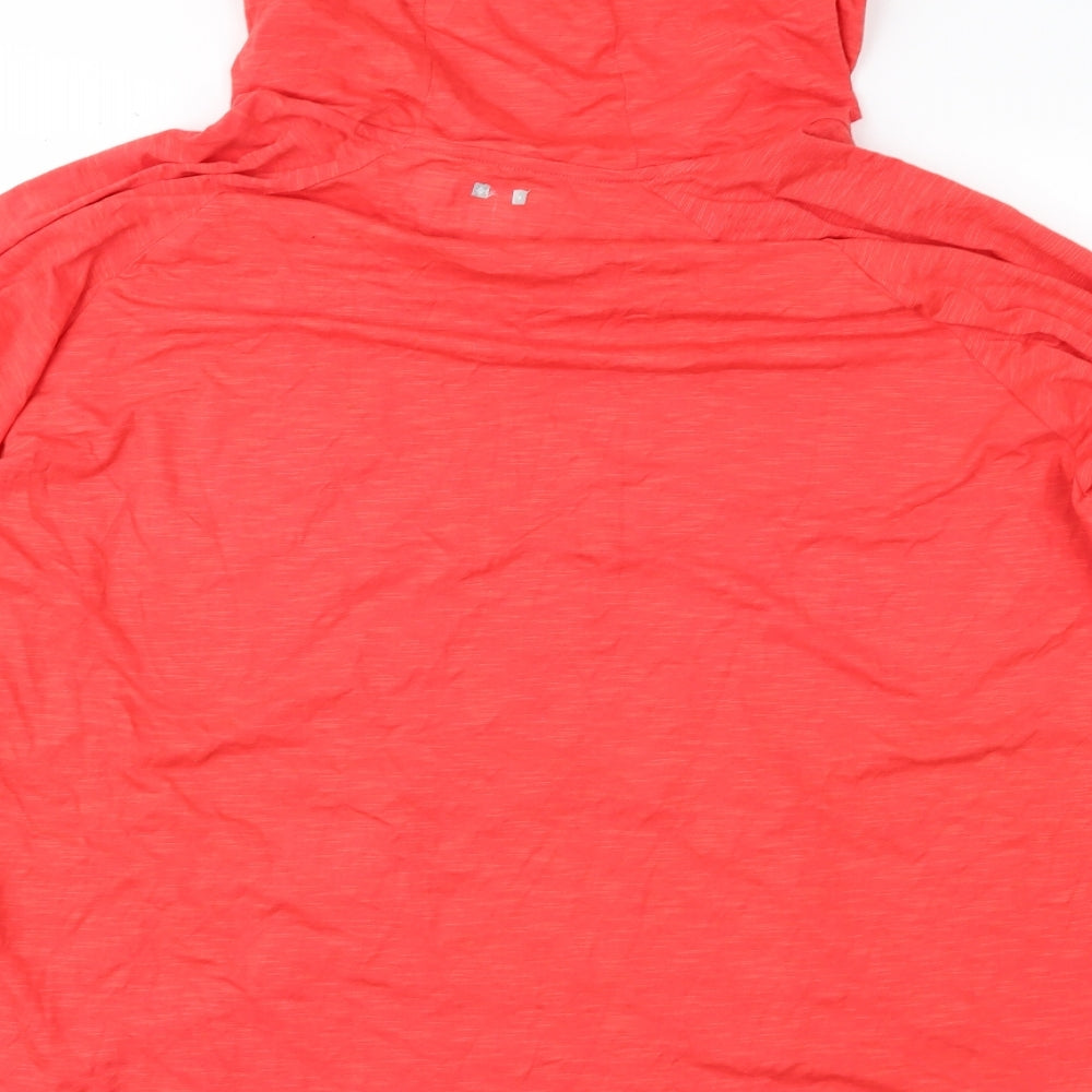 Classic Womens Red  Jersey Pullover Hoodie Size 3XL
