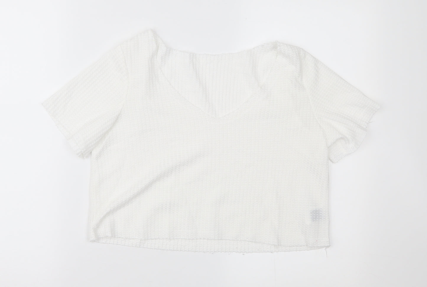 SheIn Womens White   Cropped T-Shirt Size 6
