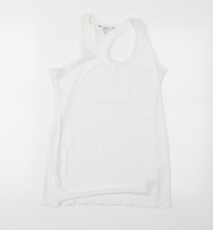 NEXT Womens White Basic T-Shirt Size 8