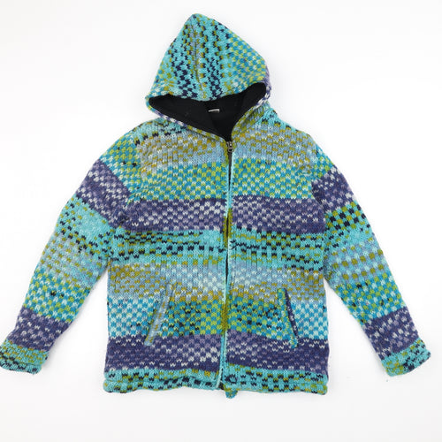 Preworn Womens Blue  Knit Jacket Coatigan Size M