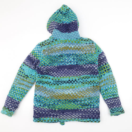 Preworn Womens Blue  Knit Jacket Coatigan Size M