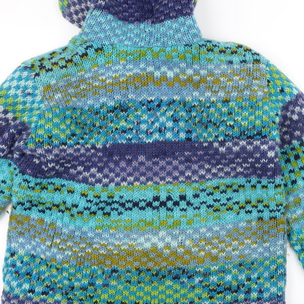 Preworn Womens Blue  Knit Jacket Coatigan Size M