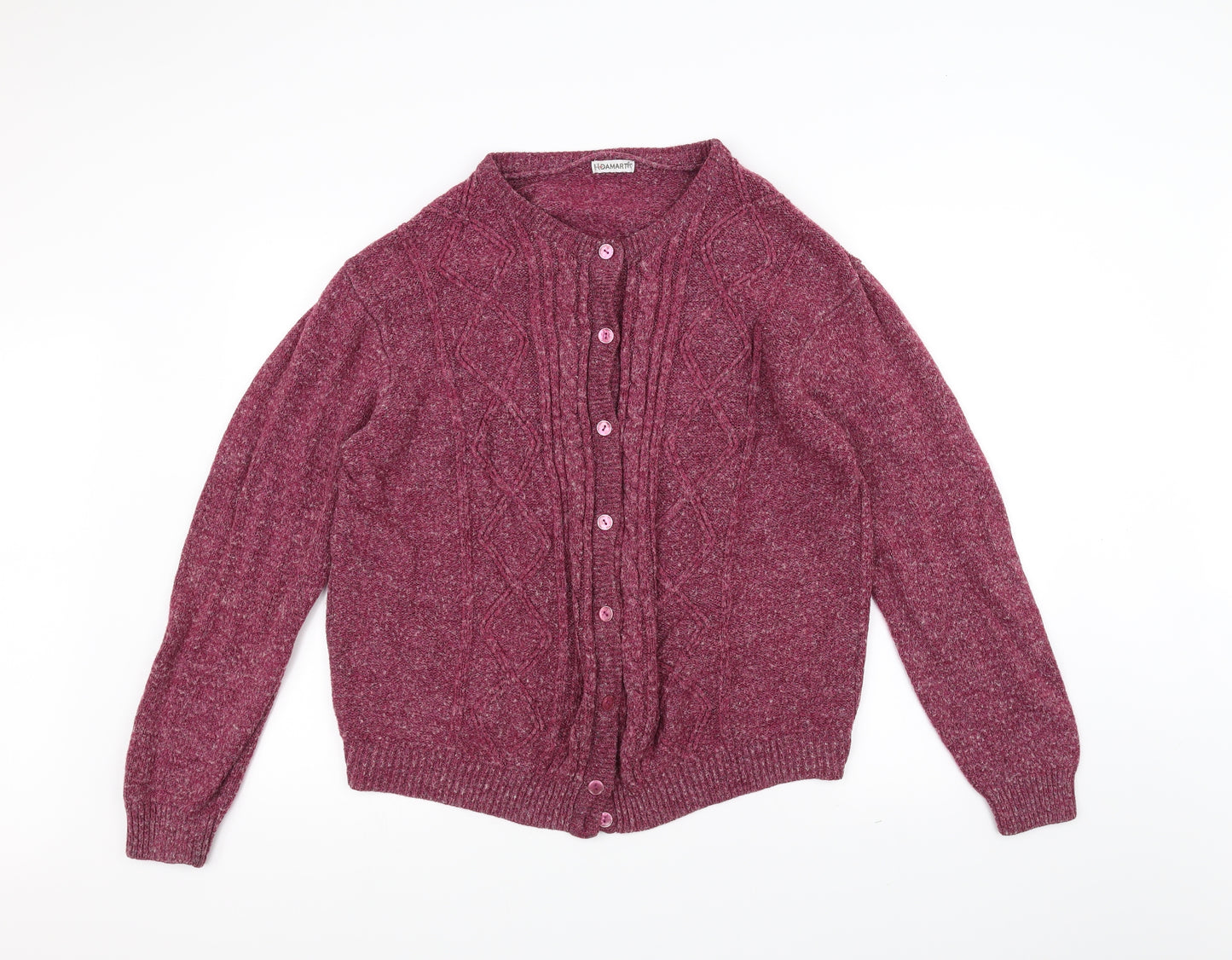 Damart Womens Purple  Knit Jacket Coatigan Size 22