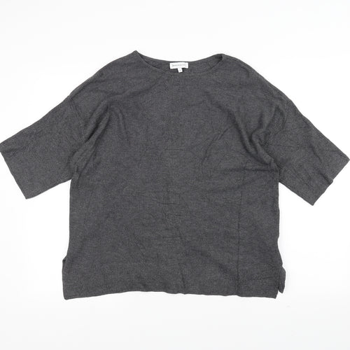 Warehouse Womens Grey   Pullover Jumper Size 6
