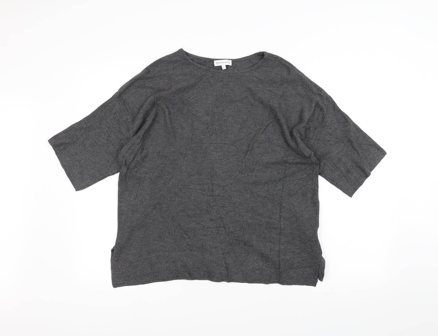 Warehouse Womens Grey   Pullover Jumper Size 6