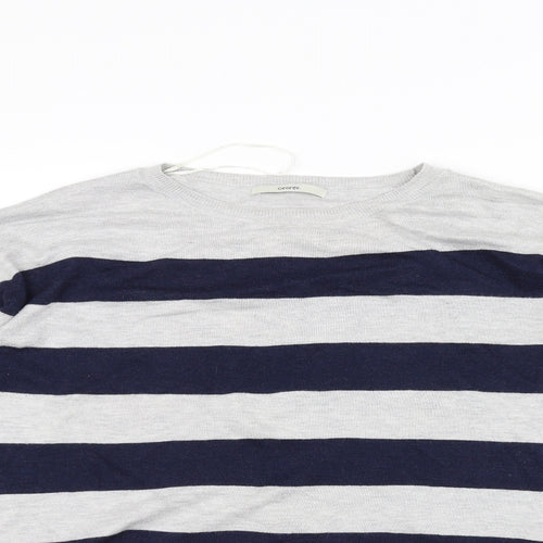 George Womens Grey Striped  Pullover Jumper Size 12