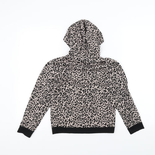 George Girls Pink Animal Print  Pullover Hoodie Size 8-9 Years