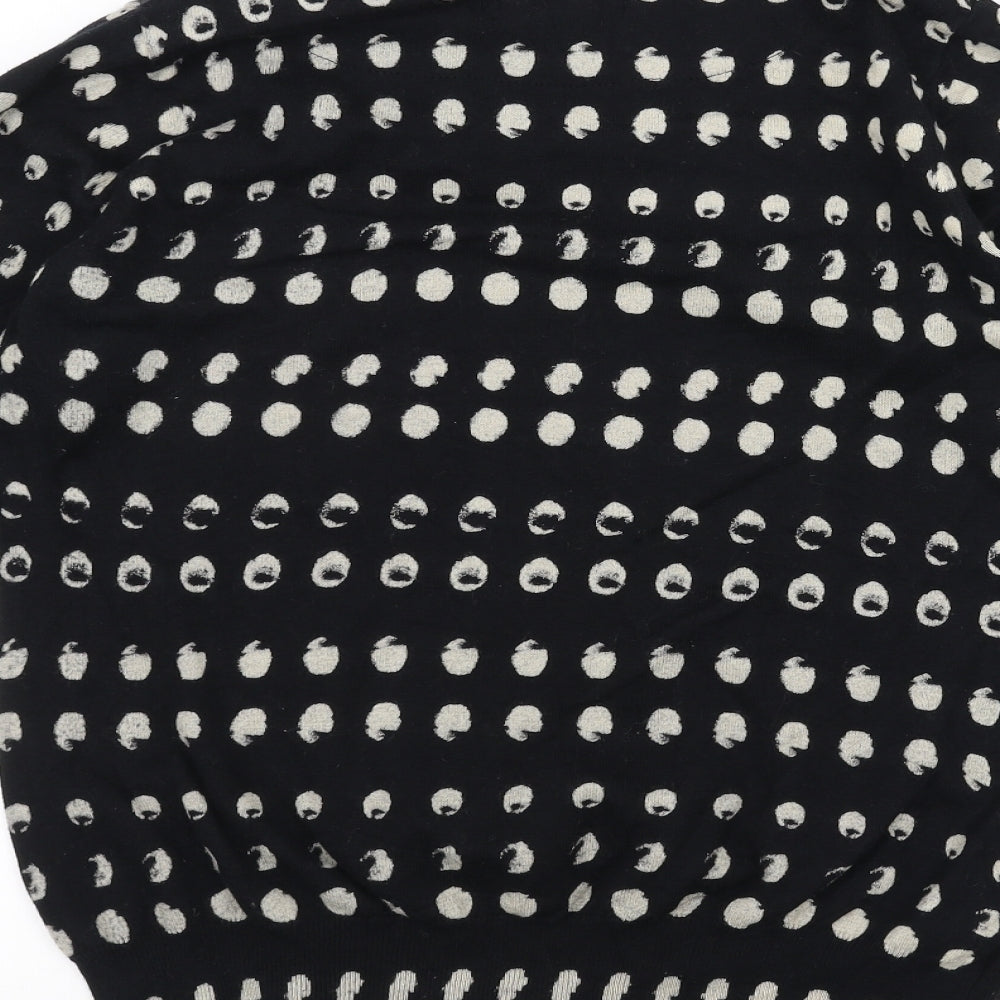 NEXT Womens Black Polka Dot  Pullover Jumper Size 16