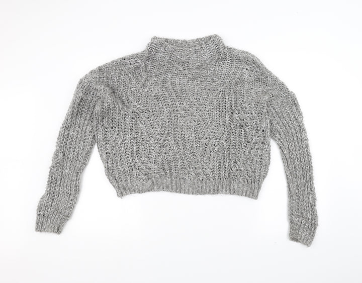 TU Womens Grey Knit Pullover Jumper Size 10