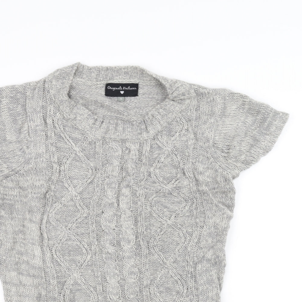 original knitwear Womens Grey   Pullover Jumper Size S