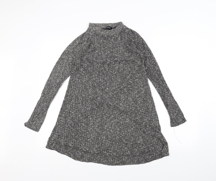Boohoo Womens Grey A-Line Size 10
