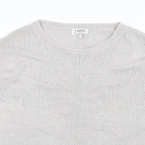 NEXT Womens White  Knit Pullover Jumper Size 10