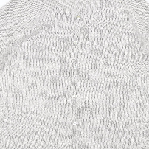 NEXT Womens White  Knit Pullover Jumper Size 10