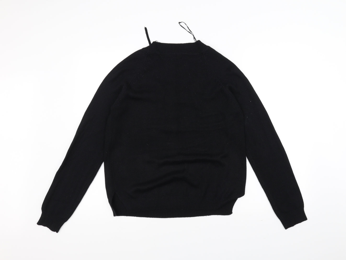 Brave Soul Womens Black   Pullover Jumper Size M