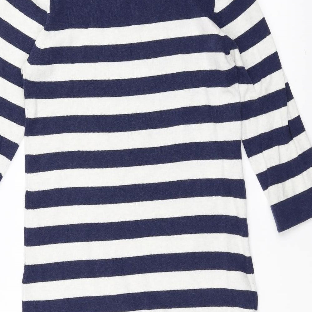 Dorothy Perkins Womens Blue Striped  A-Line  Size 10