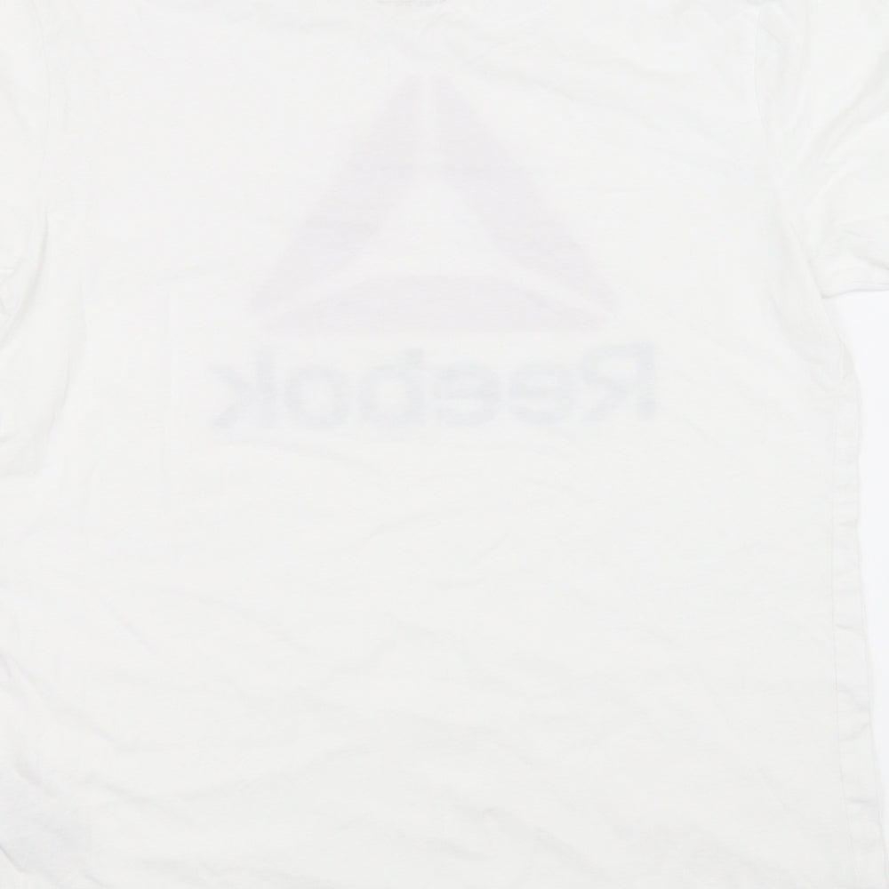 Reebok Mens White    T-Shirt Size M