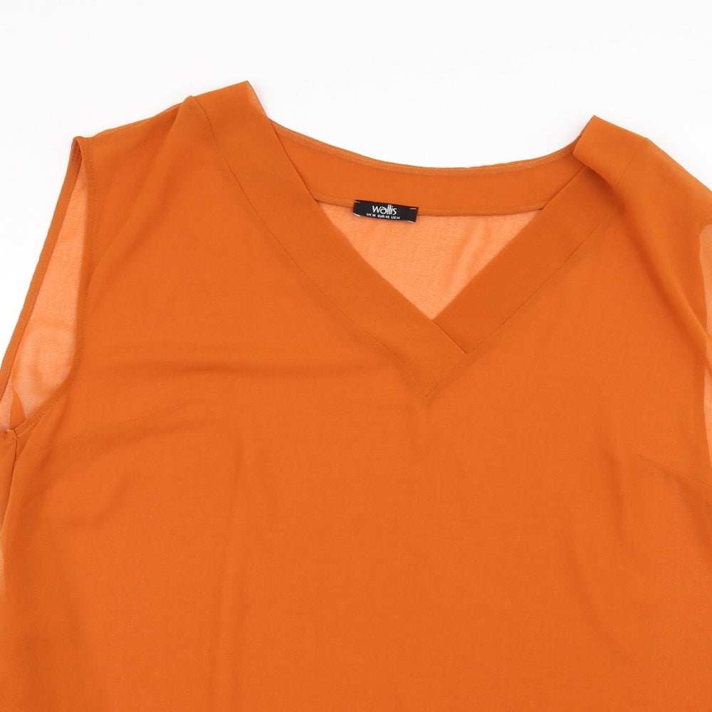 Wallis Womens Brown   Basic T-Shirt Size 18