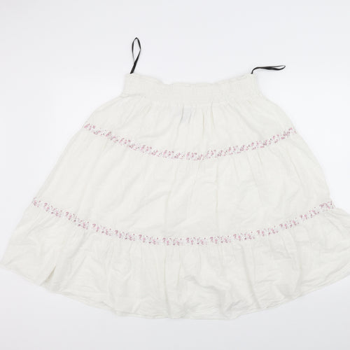 Papaya Womens White   A-Line Skirt Size 16