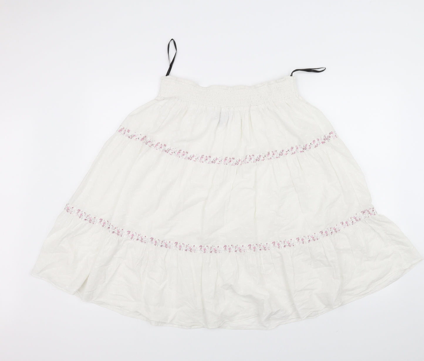 Papaya Womens White   A-Line Skirt Size 16