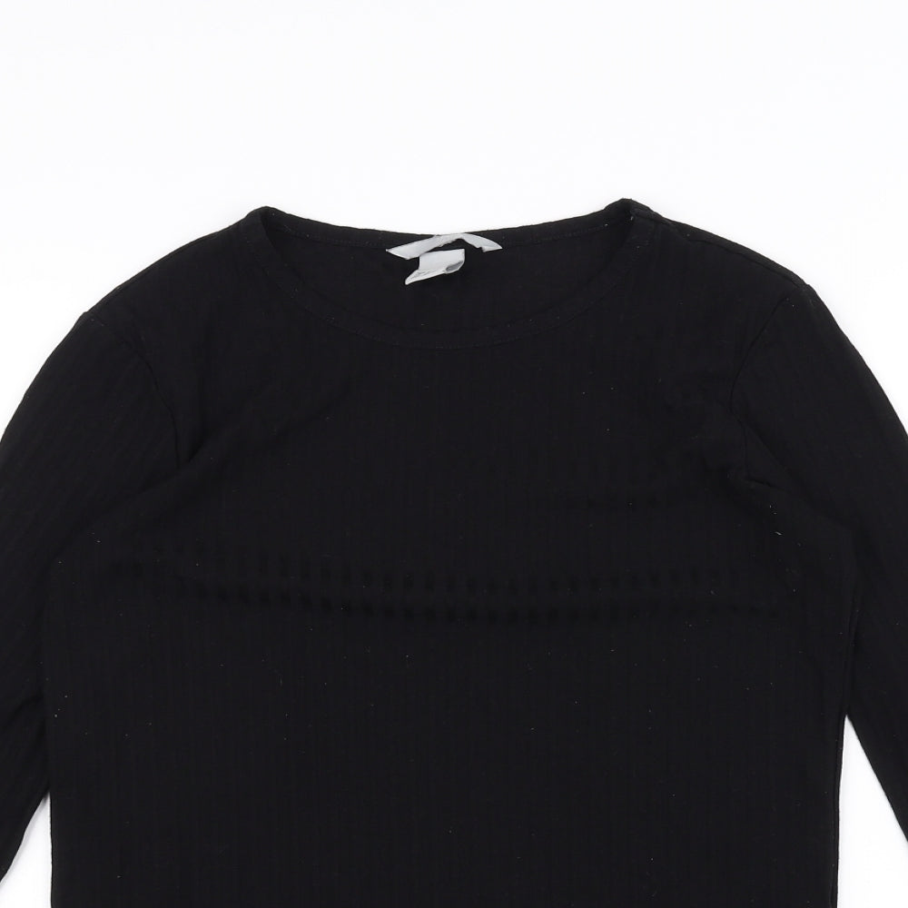 H&M Womens Black   Basic T-Shirt Size S