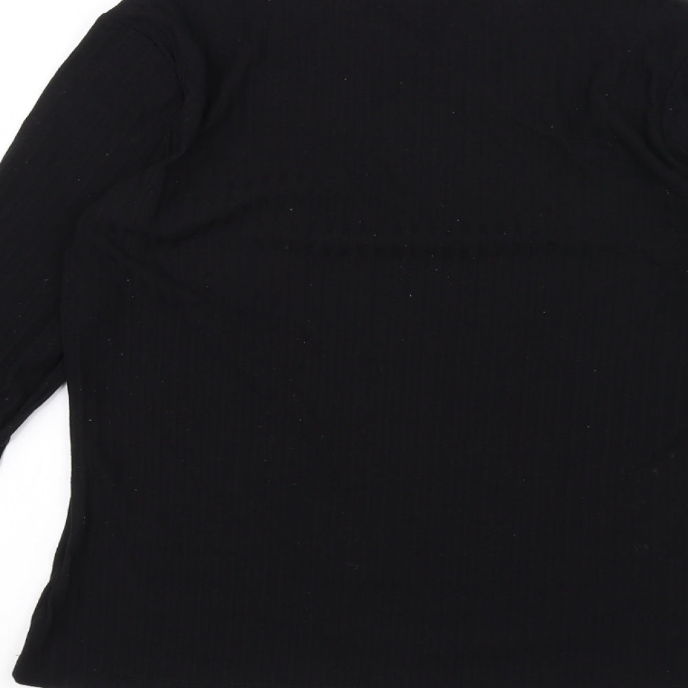 H&M Womens Black   Basic T-Shirt Size S