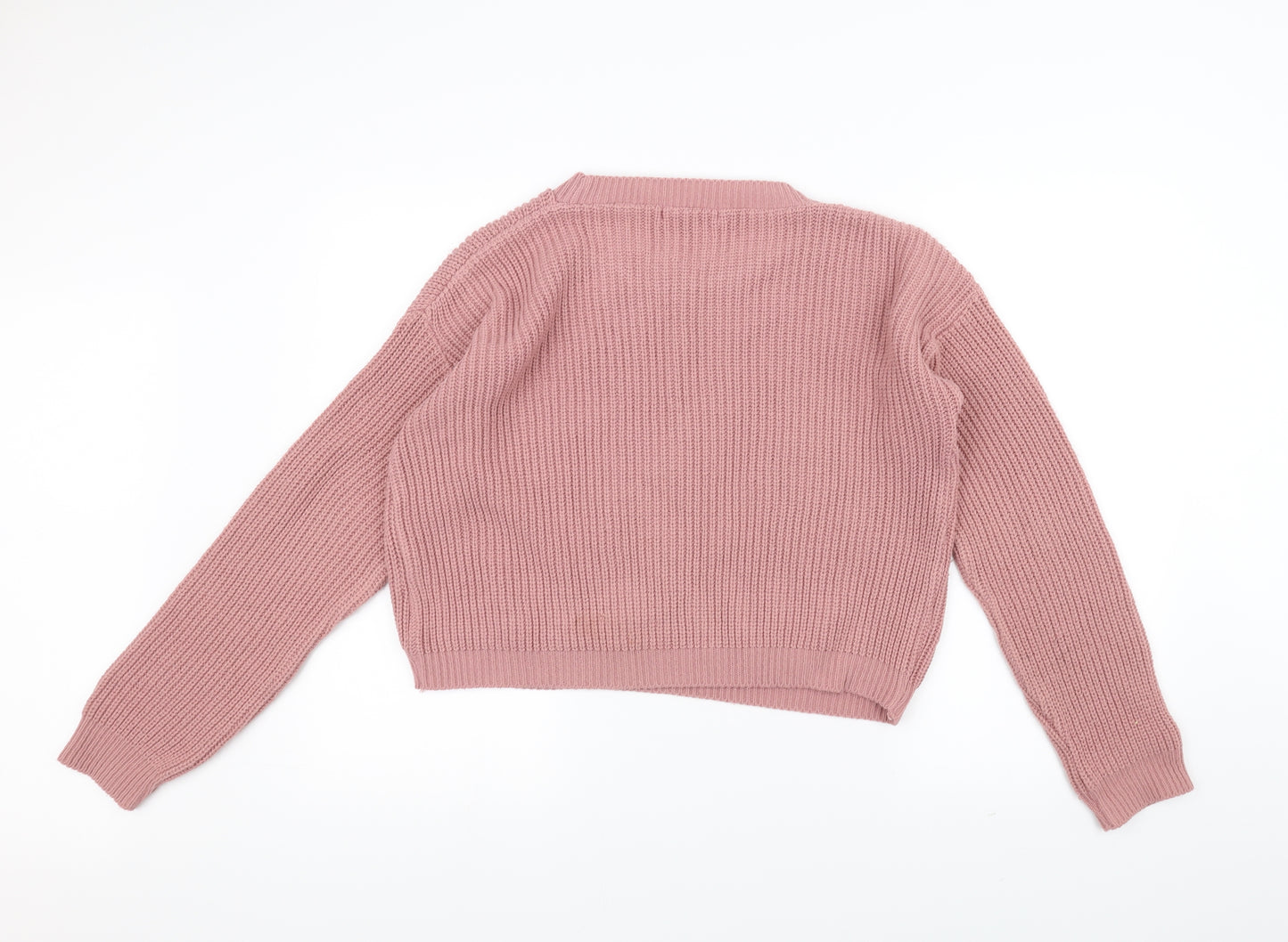 Missguided Womens Pink  Knit Pullover Jumper Size M