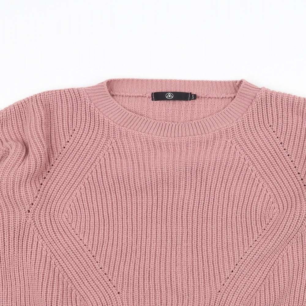 Missguided Womens Pink  Knit Pullover Jumper Size M