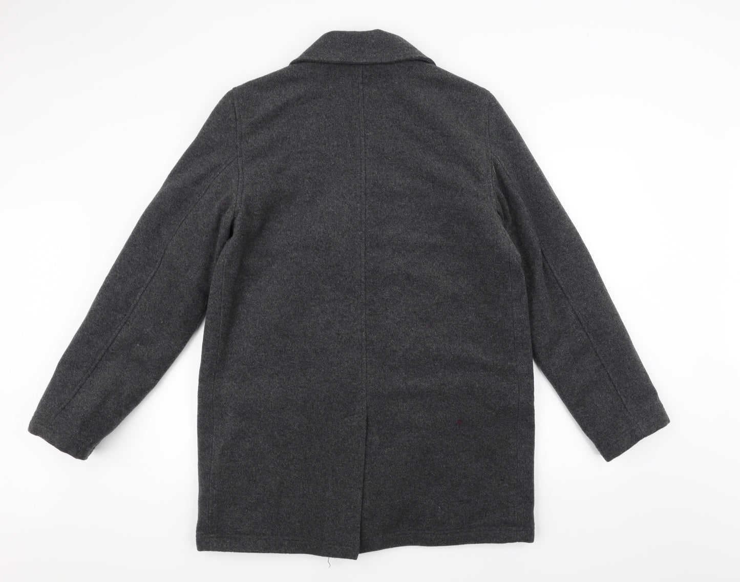 Cotton Traders Womens Grey   Overcoat Coat Size M