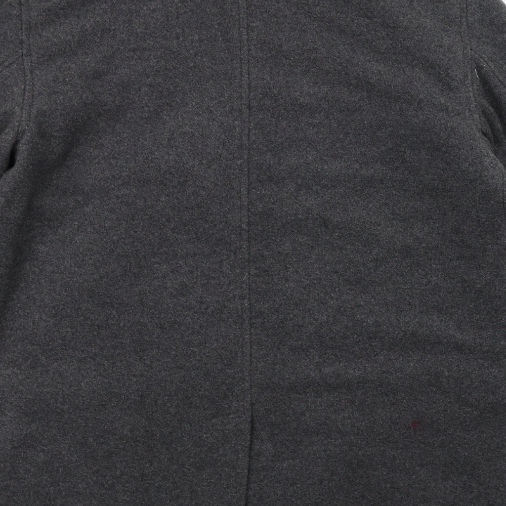 Cotton Traders Womens Grey   Overcoat Coat Size M