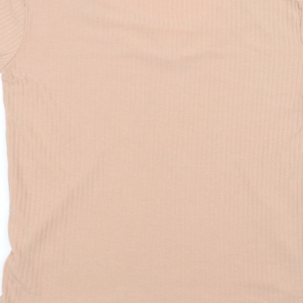 Boohoo Womens Pink   Basic T-Shirt Size 8
