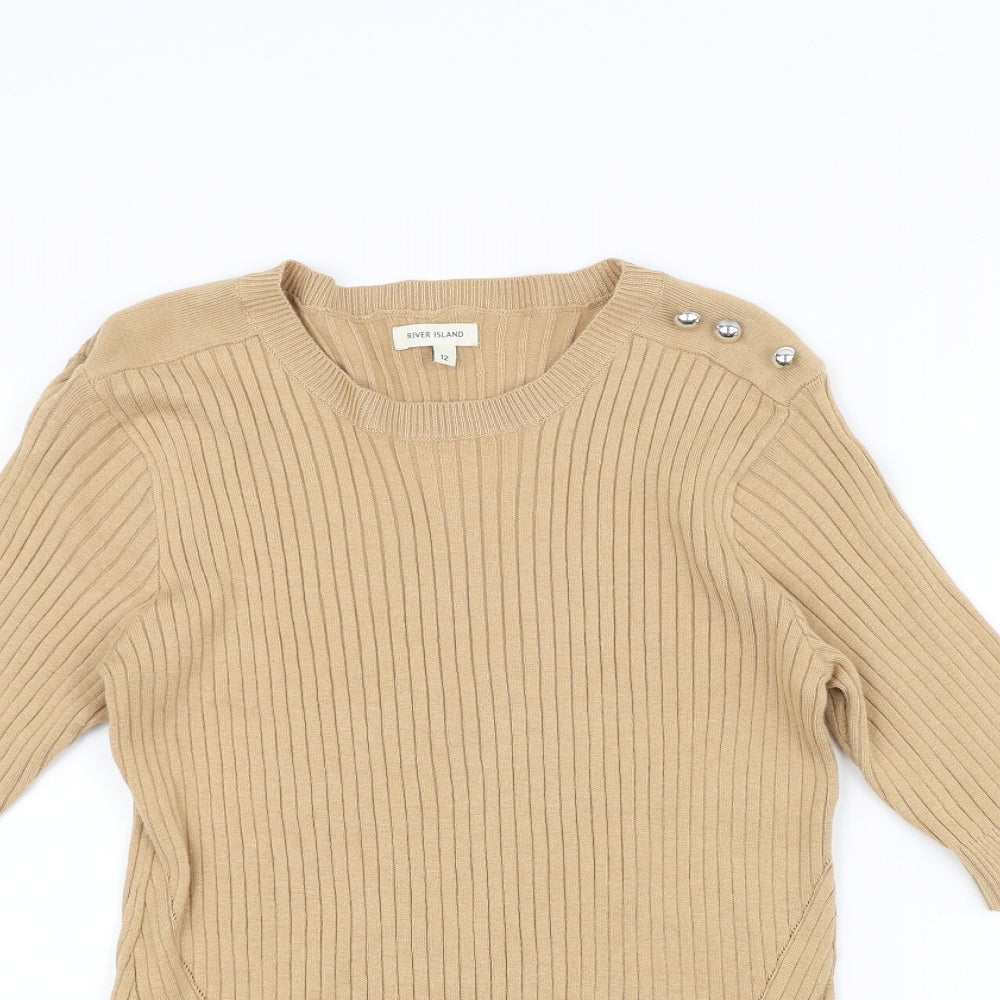 River Island Womens Brown   Pullover Jumper Size 10