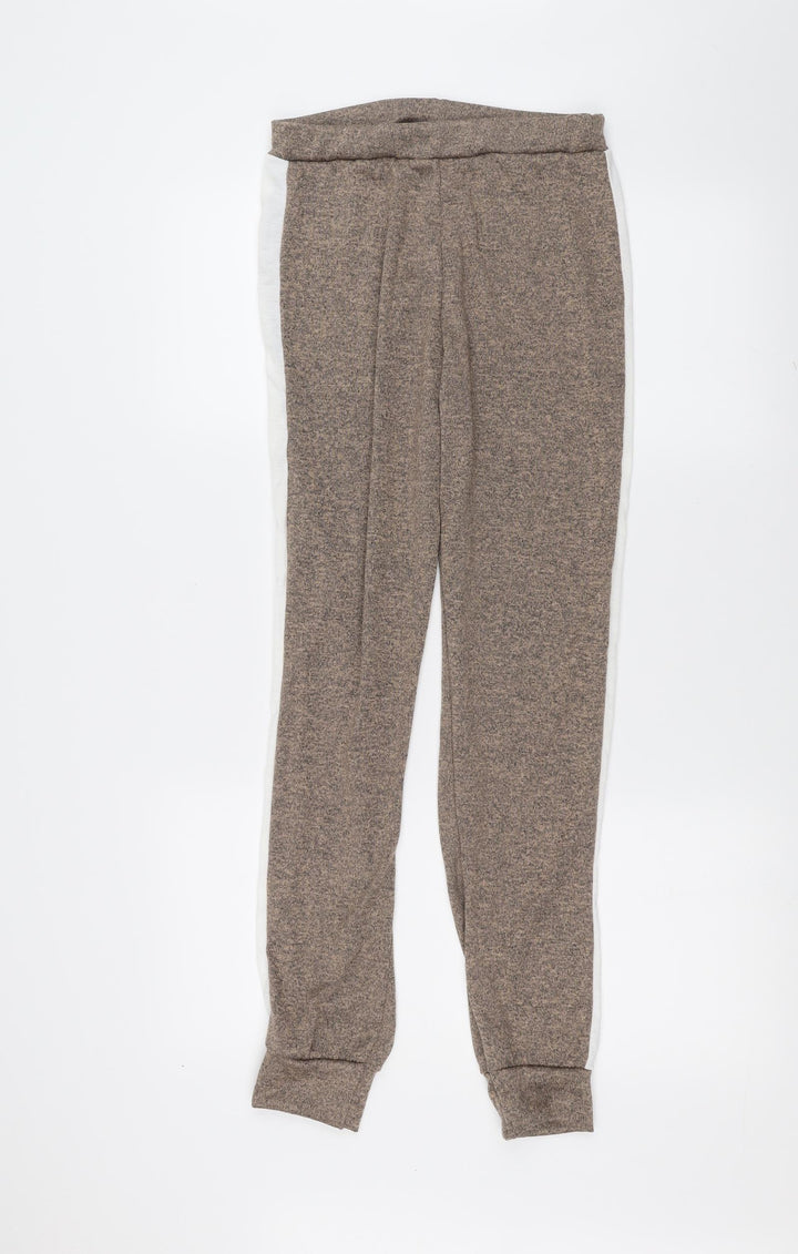 Boohoo Womens Brown Trousers Size M L26 in