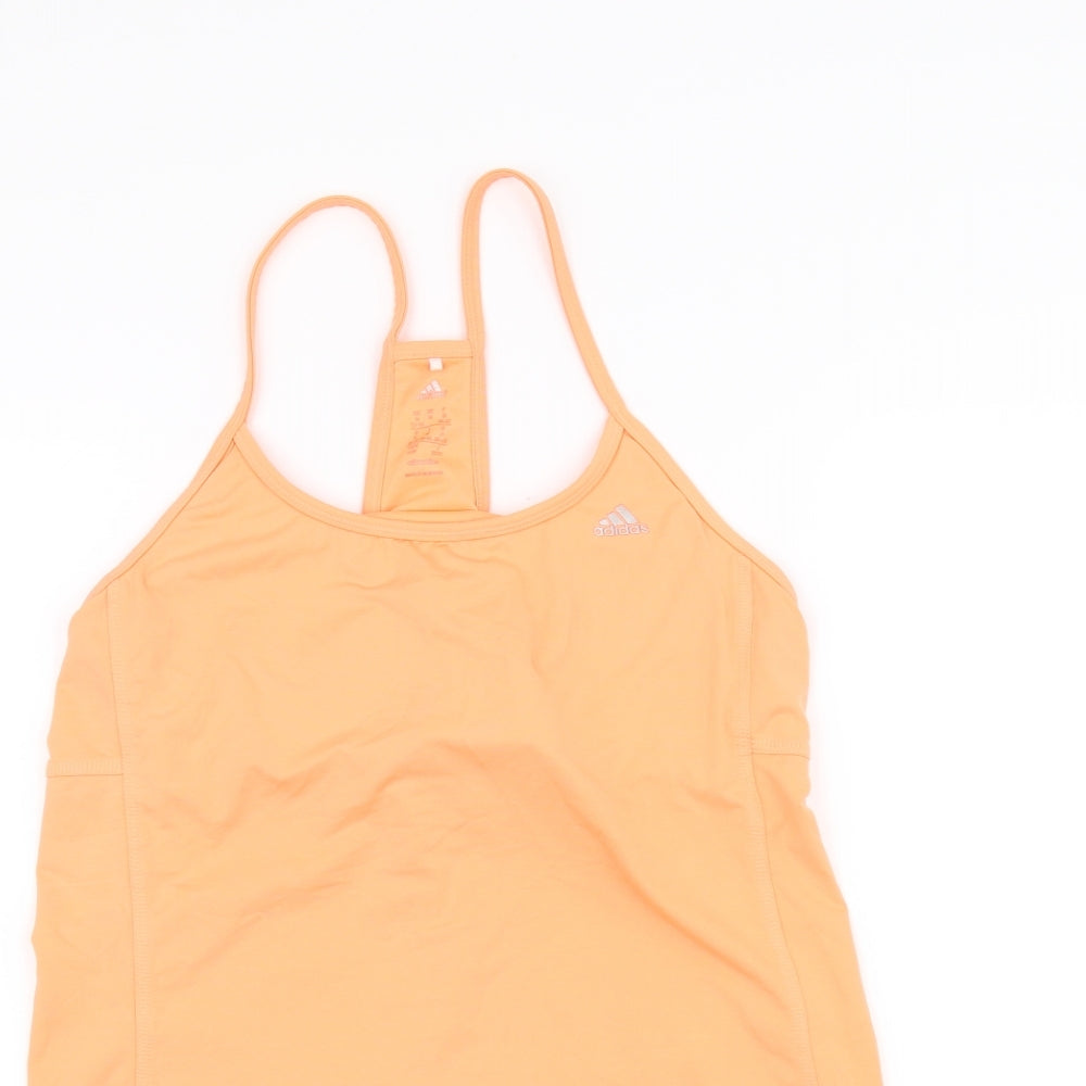 adidas Womens Orange   Basic Tank Size M