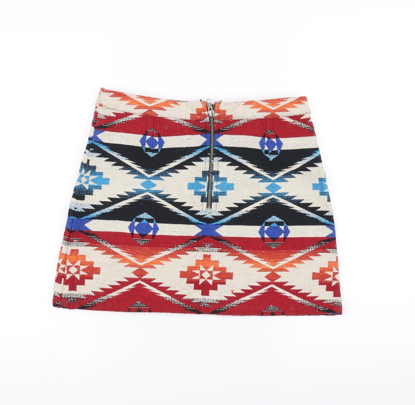 Topshop Womens White   A-Line Skirt Size 8