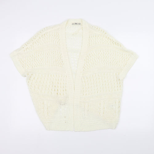 TU Womens White   Cardigan Jumper Size 10