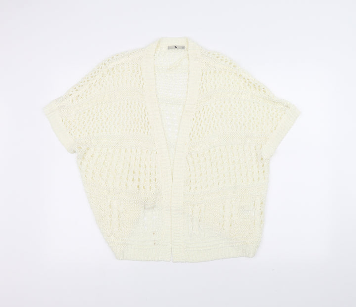 TU Womens White   Cardigan Jumper Size 10