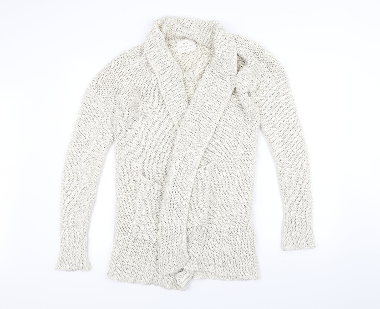 Preworn Womens White   Jacket Coatigan Size XS