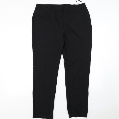 Preworn Womens Black   Trousers  Size 16 L30 in