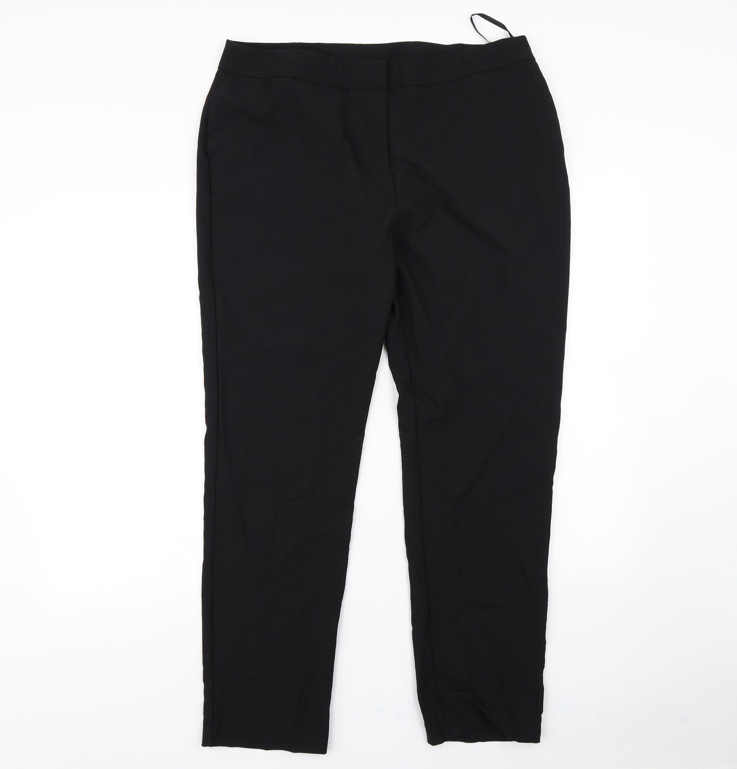 Preworn Womens Black   Trousers  Size 16 L30 in